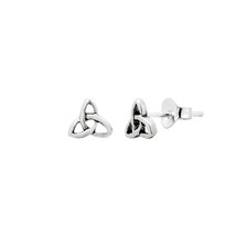 Trinity Knot 925 Sterling Silver Stud Earrings - £11.08 GBP