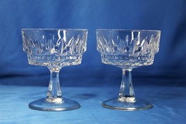 Sorbet Arcoroc France Set of Two Dishes Cut Glass - £9.69 GBP