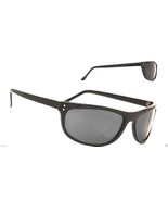 Black Wrap Sunglasses Gray Lenses 100% UV 400 Protection - £7.02 GBP