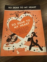 1948 Walt Disney Sheet Music So Dear To My Heart VTG - £11.65 GBP