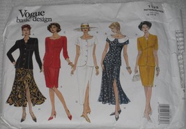 Vogue&#39;s Basic Design Pattern 1173 Misses&#39; Top &amp; Skirt Sizes 12-14-16 Vintage 90s - £7.82 GBP