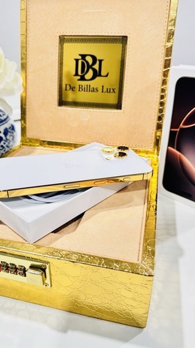 CUSTOM 24k Gold Plated Frame Apple iPhone 17 Pro Max 1 TB White Back Unlocked Item image 4