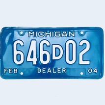2004 United States Michigan Base Dealer License Plate 646D02 - $16.24 CAD