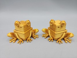 3D Printed Golden Frog Clicker Fidget Critters - £11.35 GBP