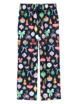 Old Navy Women L Flannel Pajama Pants Christmas Ornaments Winter Xmas Mi... - €16,23 EUR