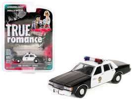 1986 Chevrolet Caprice 1/64 Diecast Model Car Black &amp; White LAPD True Ro... - $18.84