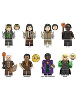8pcs Loki (2021) TVA Loki Mobius Renslayer Sylvie Kang the Conqueror Min... - $19.99