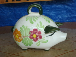 A Lovely Painted Piggy Bank - £19.98 GBP