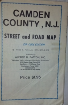 Camden County, N.J. Street and Road Map - 1979 - $7.95