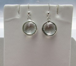 Green Amethyst 925 Sterling Silver Hook Drop Dangle Earrings - $557.00 MXN
