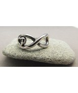Infinity Heart Promise Friendship Ring 925 Sterling Silver Sz 7 8 - $19.99