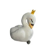 Honeymaru Swan Plush 11” Kawaii Crowned White Swan Stuffed Animal - $15.30