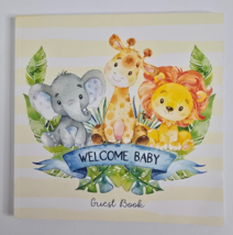 Baby Shower Guest Paperback Book Wishes Advice Parents Animals Lion Unisex NEW - $6.99