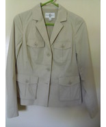 BANANA REPUBLIC WOMEN&#39;S BEIGE JACKET SIZE 6 - $935.81 MXN