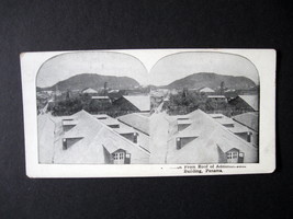 Vintage Stereoview Card Reprint - Roof of Administration Building in Panama - £7.96 GBP