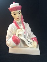 Ancien goldscheider Porcelaine Fine Statue Chinois Poet Par Sylvia Scott - $325.00