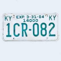 2004 United States Kentucky 14000 lbs Truck License Plate 1CR-082 - $16.82