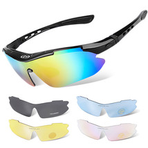 Sports Cycling Sunglasses, Bicycle Glasses W/ 5 Interchangeable Lenses-Ergonomic - £43.94 GBP