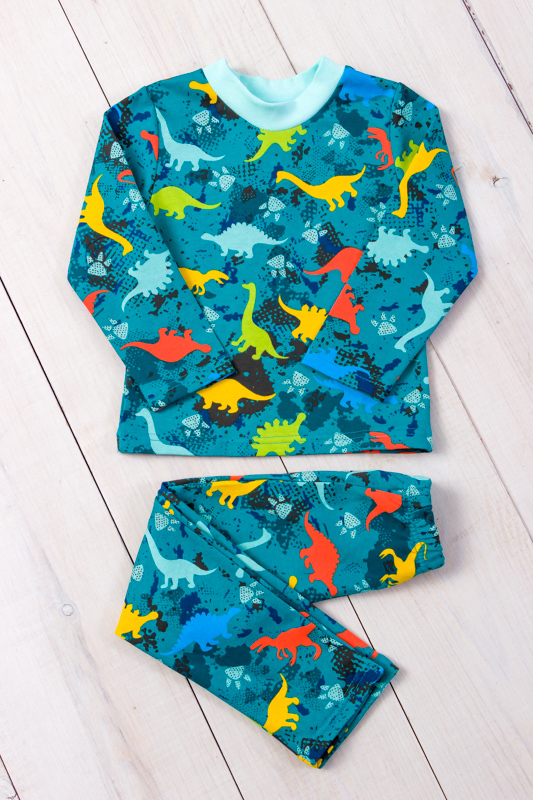 Pajama Set (boys), Winter,  Nosi svoe 6076-024-4 (dino-morska-khvylia) - $27.98