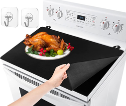 Stove Covers, Heat Resistant Glass Stove Top Cover for Electric Stove Large Cook - £28.01 GBP