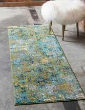 Unique Loom Chromatic Collection Modern Colorful &amp; Vibrant Abstract Area Rug for - $79.02