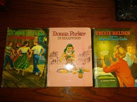 Whitman Hardcover Vintage Books Lot Of 3 - Donna Parker - Trixie Belden - $66.60