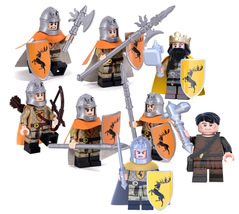 8pcs Custom Game of Thrones House Baratheon Minifigure Building Blocks Toys - £12.33 GBP