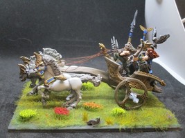 CITADEL WARHAMMER MD4 ELVEN ATTACK CHARIOT COMPLETE Well Painted - $245.00