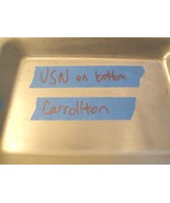 USN US Navy vintage WWII-1960s stainless steel metal mess trays used Car... - €21,61 EUR