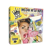 Nelson de la Nuez Sweet Happy Life Pop Art Jigsaw Puzzle 1000 pc NIB - $25.69