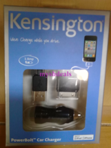 Kensington K39243US PowerBolt Car Charger - Compatible with iPod/ iPhone 4 - $9.95