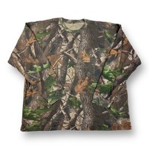 Vintage 90s Realtree Hardwoods L/S Shirt Mens XL Camo Faded Distressed Grunge - £19.49 GBP