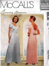 Misses&#39; Evening Dress &amp; Detach Train 1997 McCall&#39;s Pattern 8836 Sz 10-14 UNCUT - £9.59 GBP