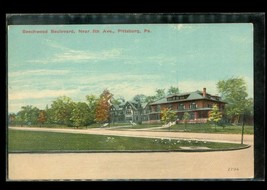 Vintage Postcard Beechwood Boulevard 5th Avenue Pittsburgh PA 1911 Cancel - £10.07 GBP
