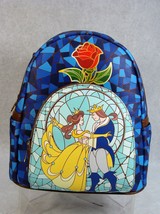 Loungefly Disney Beauty And The Beast Mini Backpack STAINED-GLASS Window Ee Exc - £53.82 GBP