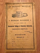 1902 Deposit JOURNAL Banking Commercial College of Kentucky University LEXINGTON - £10.97 GBP