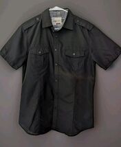 Sovereign Code Shirt Mens Size Small Dark Gray Button Up - $13.85