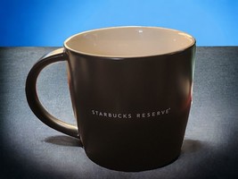 Starbucks Reserve Logo Mug 4" Black Satin Ceramic 2011 Coffee 12 fl oz OOP - £29.56 GBP