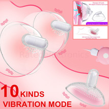 Electric Breast Suction Vibrator Enhancer Women Nipple Massager Adult Se... - £10.47 GBP