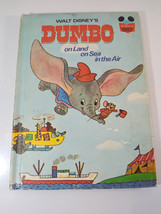 Vintage 1972 Walt Disney&#39;s Dumbo : On Land, on Sea, in the Air Hardcover Book - $9.70