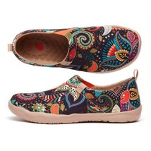 Southeast Asian Style Series Women Shoes Slip On Art Painted Comfort Round Toe S - £147.27 GBP