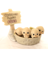 Precious Moments Sugar Town CHRISTMAS PUPPIES FREE Figure 528064 Retired... - £8.70 GBP