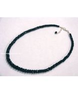 Faceted Black Tourmaline Necklace, 5 to 8mm Negativity Blocker Black Bea... - £90.91 GBP