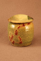 RAKU Unique Ceramic Companion Small/ Keepsake Funeral Cremation Urn #K0013 - £119.47 GBP