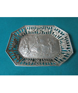 ANTIQUE SILVERPLATE REPOUSSE TRAY CHILDREN PLAYING 10 X 7&quot; ORIGINAL - £116.43 GBP