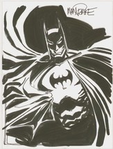 Tom Mandrake Signed DC Comics Original Art Sketch ~ Batman The Dark Knight - £102.83 GBP