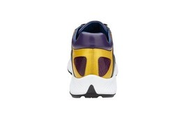 Belvedere Genuine Ostrich Leg and Soft Calf Dressy Sneaker Gold Purple Black H02 image 3