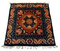 Handmade antique collectible Chinese Ningsha rug 1.9&#39; x 2&#39; (59cm x 63cm) 1910s - £1,126.83 GBP