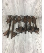 Lot Of Antique Union Hardware Clamp On Ice Skates 3 Pair Sets Rusty Kook... - €21,48 EUR