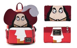 Loungefly Disney Peter Pan Captain Hook Cosplay Mini Backpack + Wallet SET - £56.29 GBP+